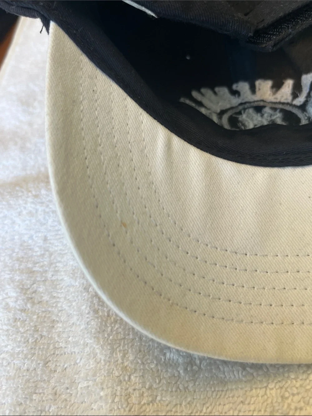 New York Yankees Toddler Black Baseball Cap with White Embroidery